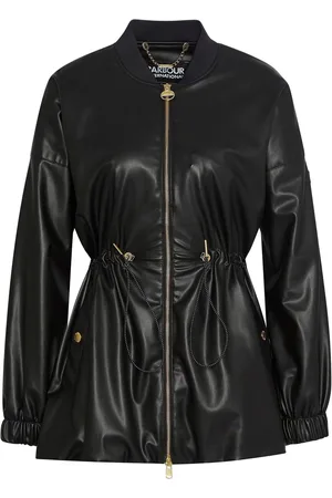 Barbour Riley Faux Leather Casual Black Jacket42