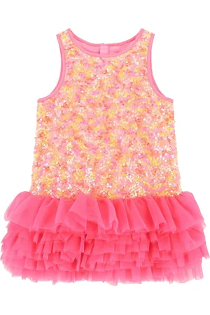 Angels Face Pink Charleston Sequin Tulle Dress98104 cm