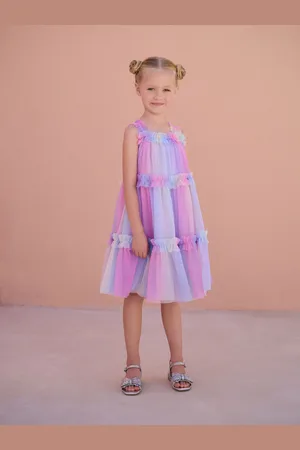 Next Tiered Strappy Mesh Dress (3-16yrs)110116 cm