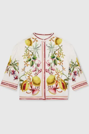 Reiss Winona NYBG Satin Floral-Print Shirt9