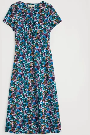 Seasalt Cornwall Multi Secret Cove Empire Line Midi Dress44