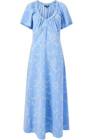 French Connection Danielle Faron Drape V-Neck Midi Dress36