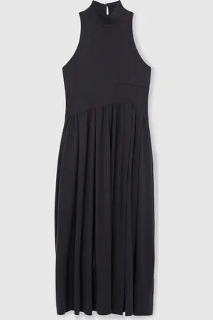 Reiss Blake Jersey Sleeveless Midi DressM