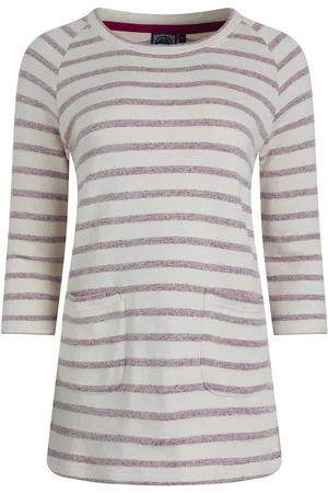 Weird Fish 100% Cotton Ives Loopback Stripe Tunic Top38