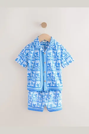Next Short Sleeves Printed Shirt and Shorts Set (3mths-7yrs)4