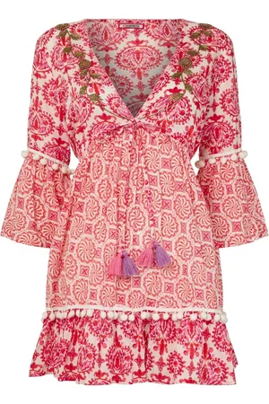 Joe Browns Floral Print Tassel Trim 100% Cotton Tunic44