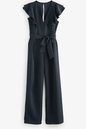 Next Occasion Flutter Sleeve Tie Waist Jumpsuit48