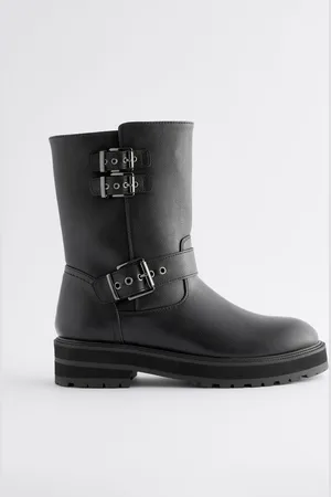 Next Forever Comfort Buckle Biker Ankle BootsEU 42 (UK 8)