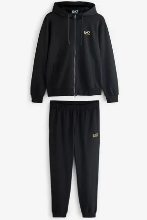 EA7 Bluza dresowa z kapturem Emporio Armani Core Id zapinana na suwakS