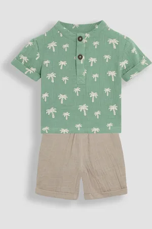 JoJo Maman Bébé 2-Piece Cheesecloth T-Shirt & Shorts Set98104 cm