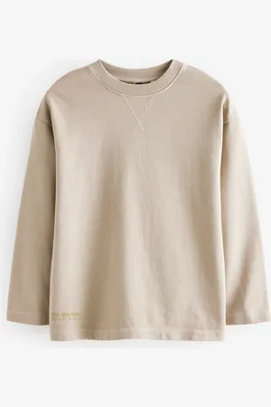 Next 100% Cotton Long Sleeve Heavyweight Washed T-Shirt (3-16yrs)13 lat (158 cm)