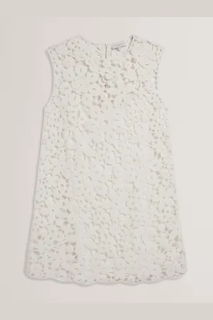 Ted Baker Miikka Crochet Knit 100% Cotton Mini Dress40