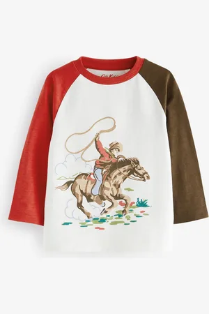 Next 100% Cotton Cath Kidston Cowboy Long Sleeve T-Shirt (3mths-7yrs)2