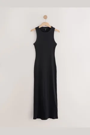Next Ribbed Racer Back Sleeveless Maxi Length DressEU 40 Tall (UK 12 T)