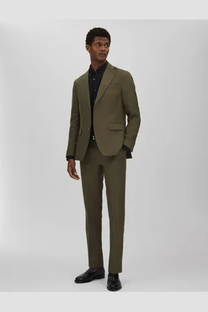 Oscar Jacobson Linen Double Breasted Blazer54