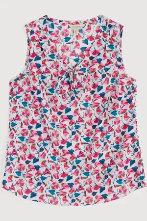 Seasalt Cornwall Cobbs Well Sleeveless 100% Organic Cotton VestEU 48 (UK 20)