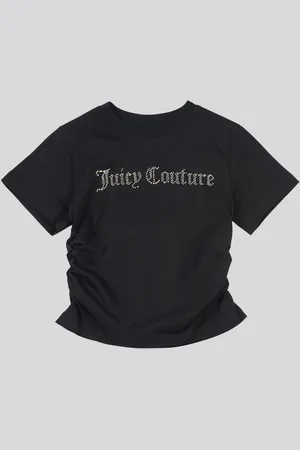 Juicy Couture Girls Diamante Ringer 100% Cotton T-Shirt140146 cm
