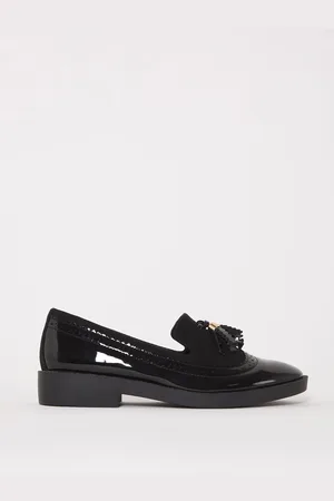 Simply Be Tassel Trim Slipper Cut Loafers In Extra Wide FitEU 38 (UK 5)