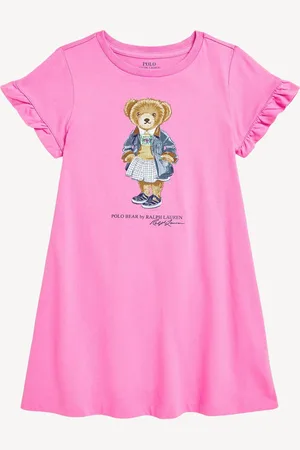Ralph Lauren Girls Polo Bear Jersey Dress4 lat