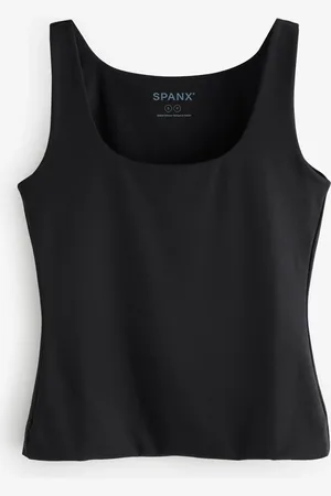 Spanx Smoothing Jersey Scoop Black TankXS