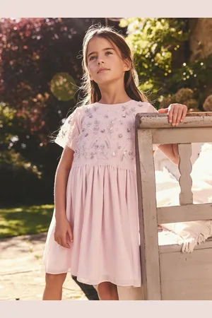 Next Sequin Embellished Mesh Dress (3-16yrs)4 lat (104 cm)