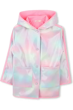 Billieblush Pink Iridescent Multicolour Hooded Rain Coat12 lat (152 cm)