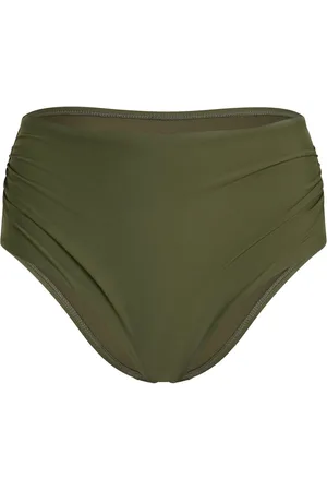 Hunkemöller Luna High-Waisted Shaping Cheeky Green Bikini BottomsL