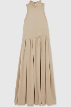 Reiss Blake Jersey Sleeveless Midi DressS