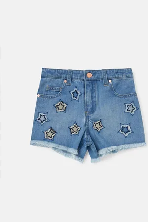 Angel & Rocket Nina Star Applique 100% Cotton Denim Shorts7 lat (122 cm)