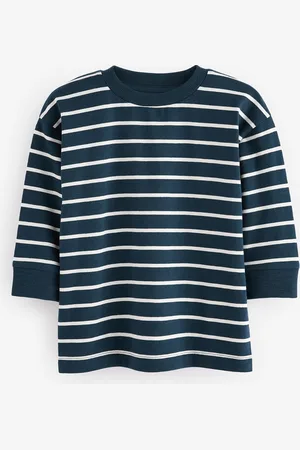 Next 100% Cotton Long Sleeve Stripe T-Shirt (3mths-7yrs)1.5