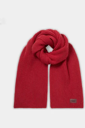 Osprey Red Ribbed ScarfJeden