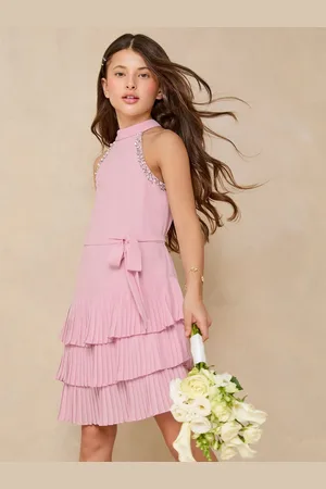 Lipsy London Halter Embellished Tiered Occasion Dress (5-16yrs)146152 cm