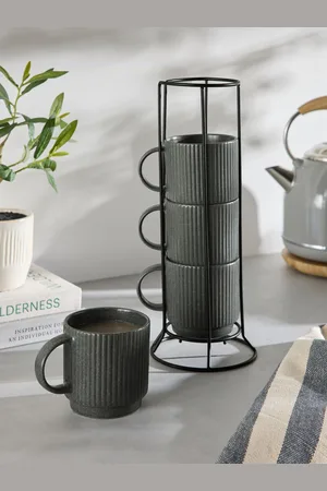 Next Set of 4 Stamford Stacking MugsJeden