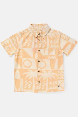 Angel & Rocket Jamie Palm Print Resort 100% Cotton Shirt104110 cm