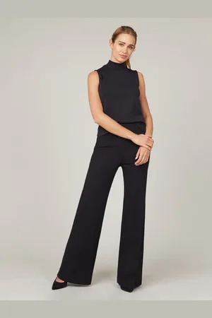 Spanx Black The Perfect Pant Wide Leg TrousersS