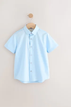 Next Short Sleeves Smart Plain Shirt (3-16yrs)116122 cm