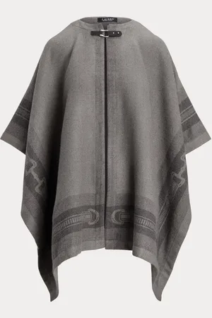 Ralph Lauren Grey Wool Blend PonchoJeden