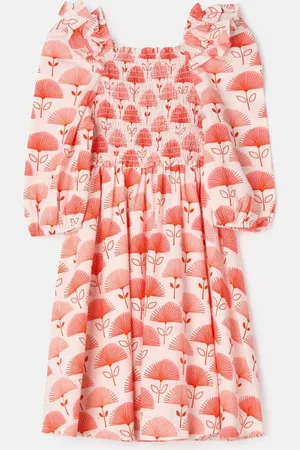 Angel & Rocket Lola Ruffle Shoulder Print 100% Cotton Dress9 lat (134 cm)