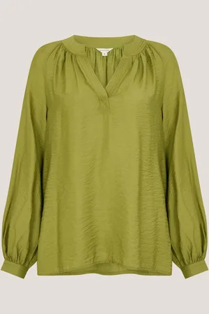 Monsoon Aya Long Sleeve Satin BlouseL