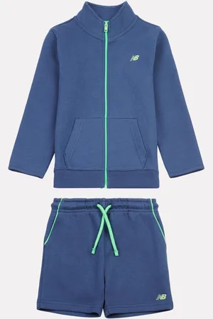 New Balance Kids Zip 100% Cotton T-Shirt & Shorts Set110116 cm