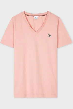 Paul Smith V-Neck Zebra Logo 100% Organic Cotton T-ShirtL