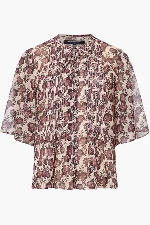 French Connection Elyse Hallie Crinkle Blouses44