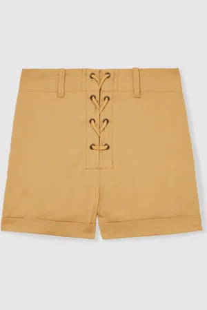 Reiss Clement Cotton Lace-Up Shorts110116 cm