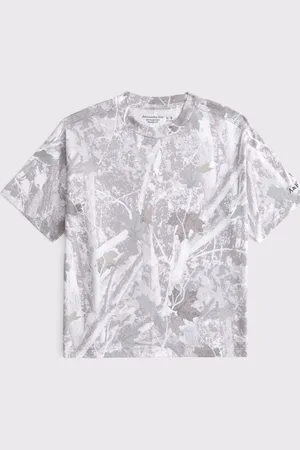 Abercrombie & Fitch Camo Print Relaxed Fit Logo T-Shirt146152 cm