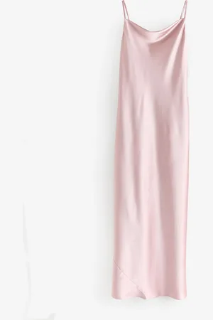 Next Bridesmaid Satin Cowl Neck V-Back Maxi Dress48 Wysoki