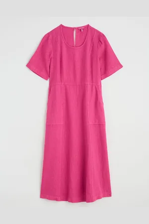 Seasalt Cornwall Grass Wave 100% Linen Midi Dress44