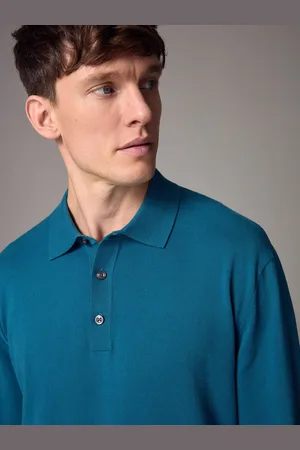 Next Knitted Long Sleeve Polo ShirtM