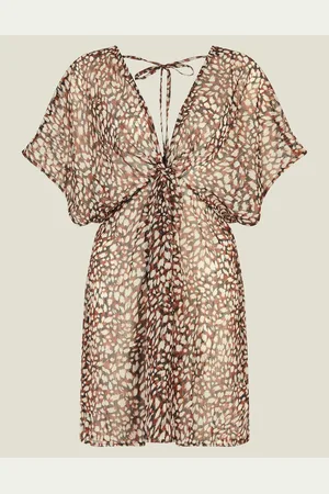 Accessorize Animal Print Chiffon KaftanS