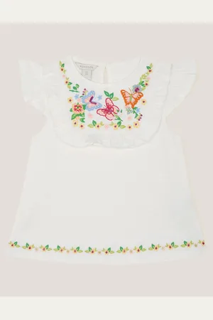 Monsoon Embroidered Yoke Butterfly 100% Cotton T-Shirt3