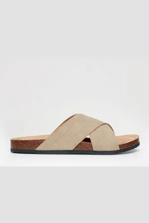 Threadbare Faux Suede Cross Strap Sandalsuk8eu42